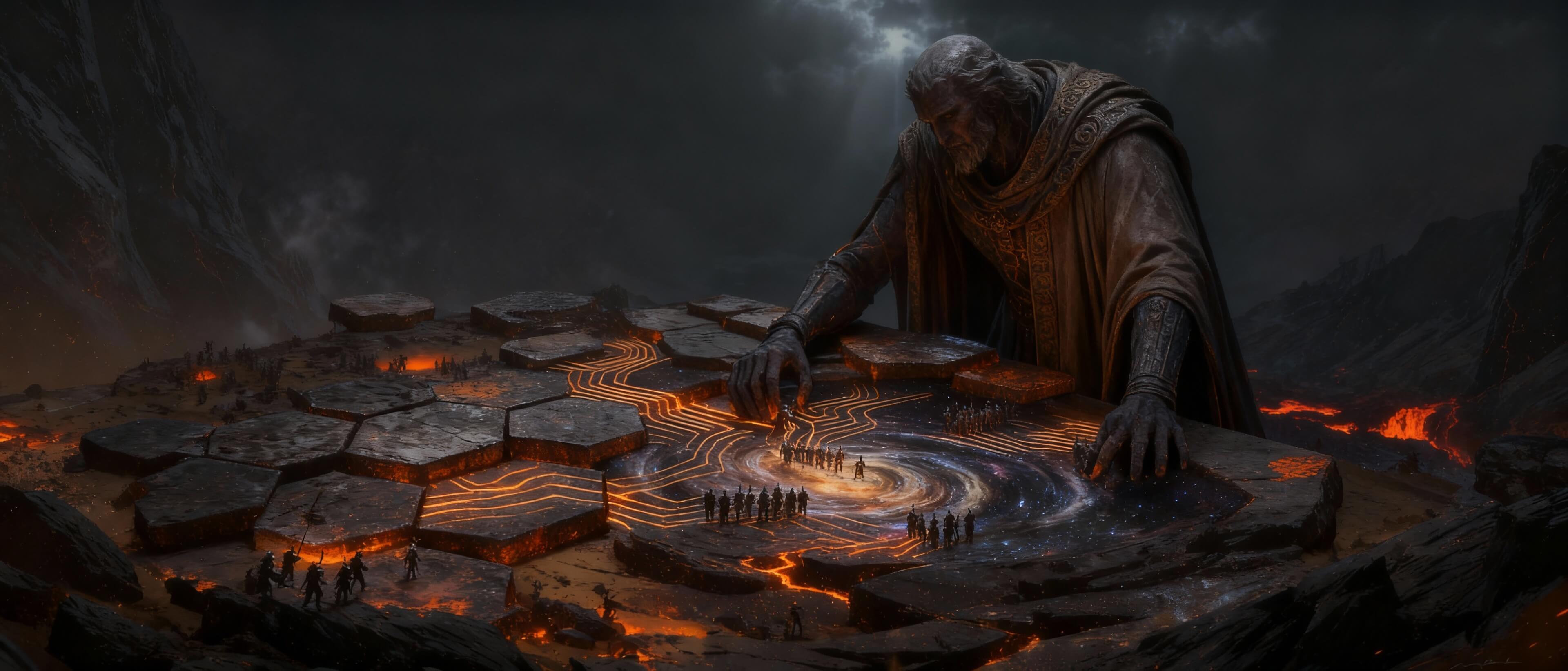 Dark fantasy landscape